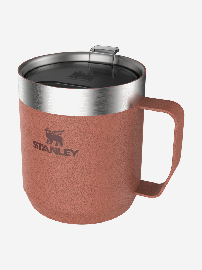 Термокружка Stanley Classic, 350 мл, оранжевая, с ручкой и крышкой