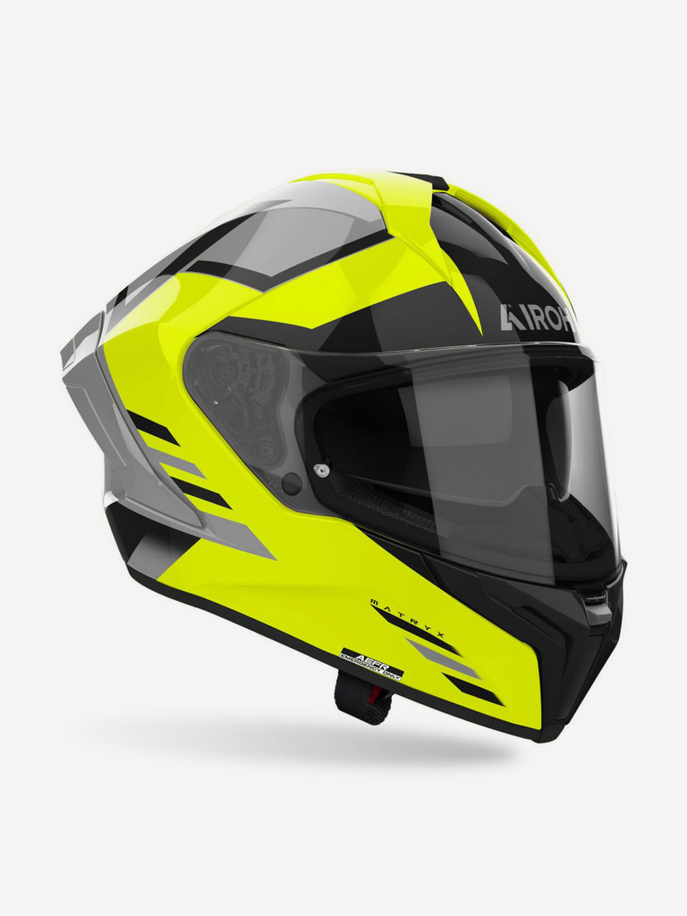 Мотошлем Интеграл Airoh MATRYX THRON Yellow Glossy