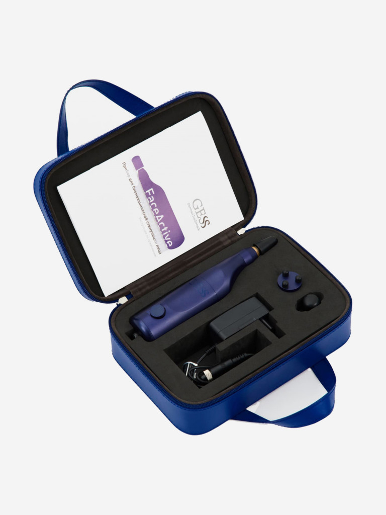 Косметологический аппарат БМС GESS FaceActive, биомеханический массажер, тренажёр, 3 насадки