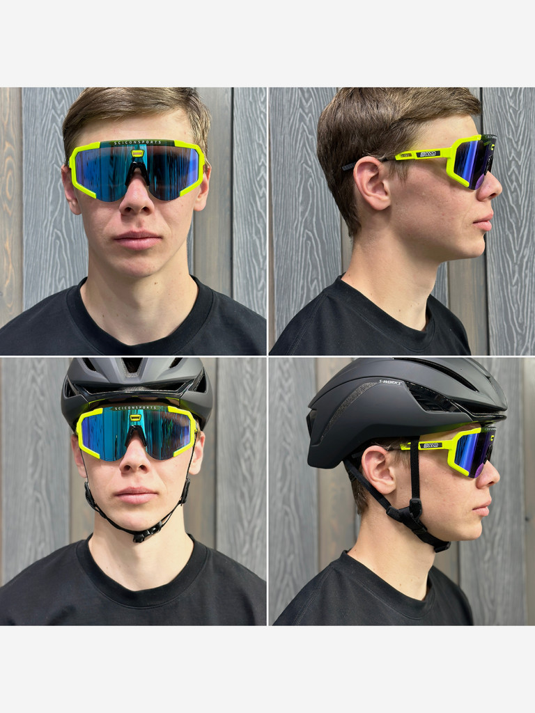 Очки спортивные Scicon AeroScope оправа Yellow Fluo линза SCNPP Multimirror Blue + Clear