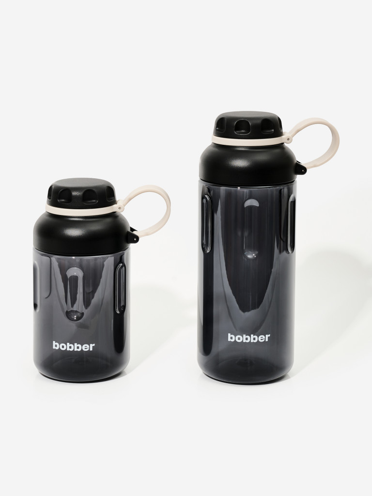 Бутылка тритановая Tritan Bottle для холодных напитков, с ситечком, 890 мл, черная