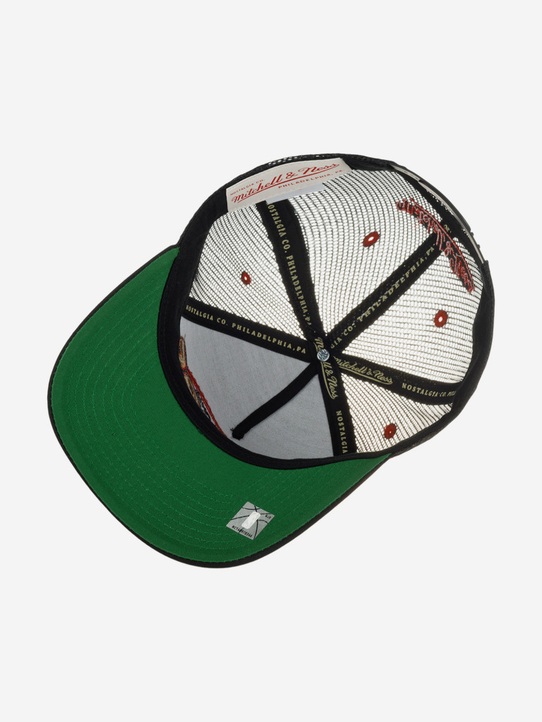 Бейсболка с сеточкой MITCHELL NESS HHSS5461-P76YYPPPBLCK Philadelphia 76Ers NBA (черный)