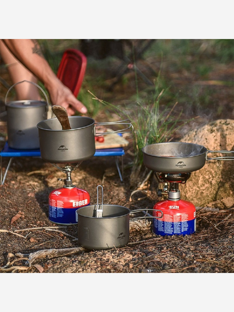 Котелок титановый Naturehike Tdg02 1,3L NH18T202-B