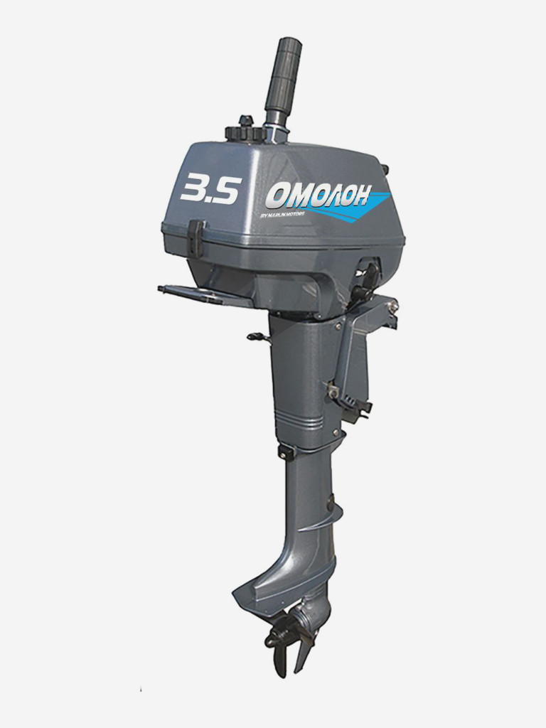 Лодочный мотор ОМОЛОН MP 3.5 AMHS, 2х тактный, бензиновый