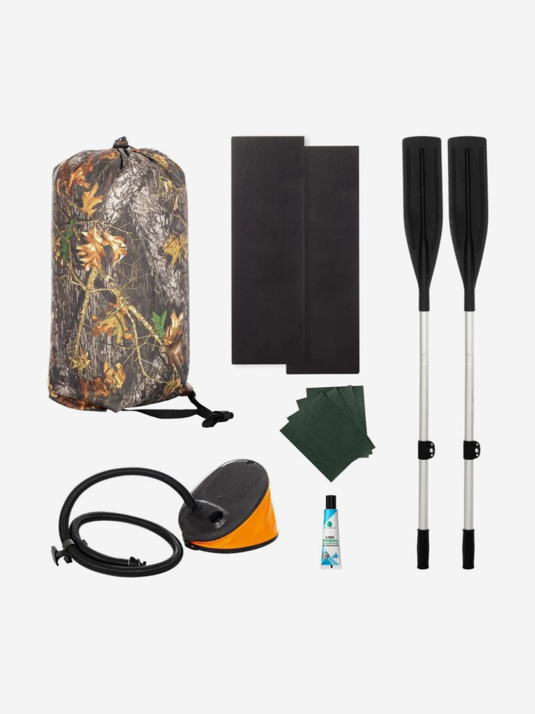 Лодка надувная для рыбалки Тонар Бриз А280 надувное дно, зеленый