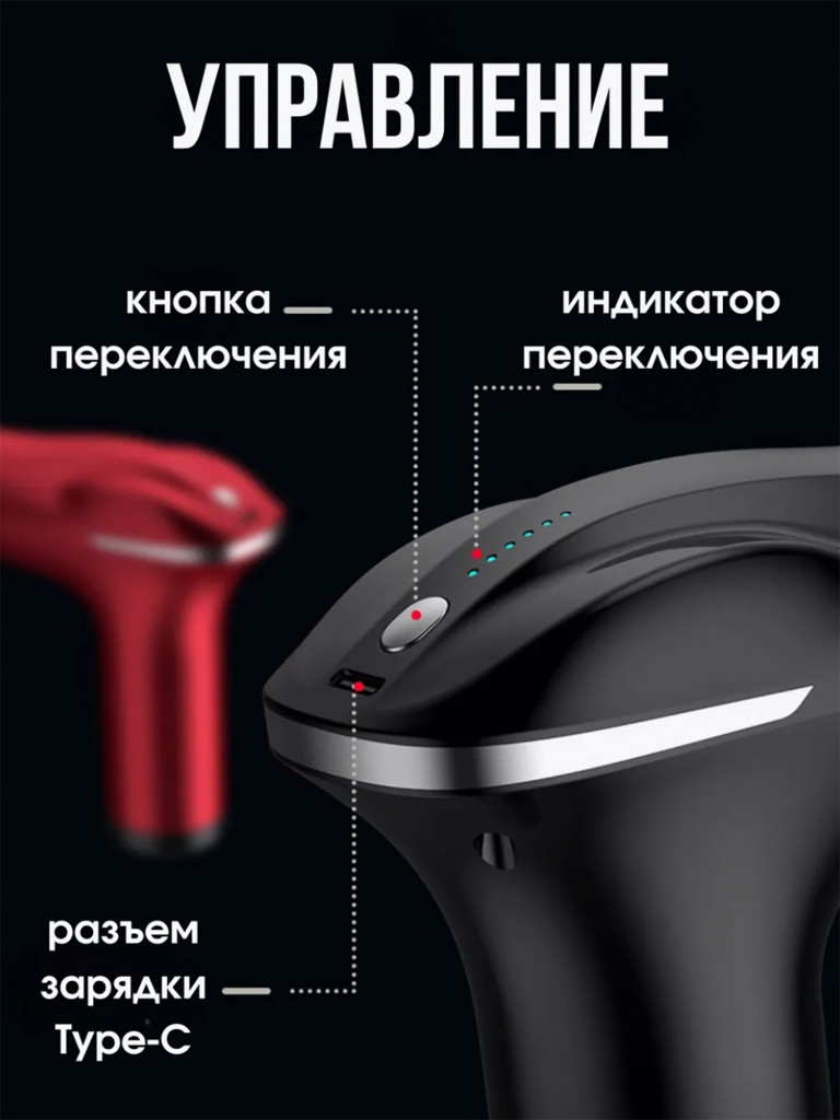 Перкуссионный пистолет спортивный массажер для тела, ног, спины, шеи Qualigo