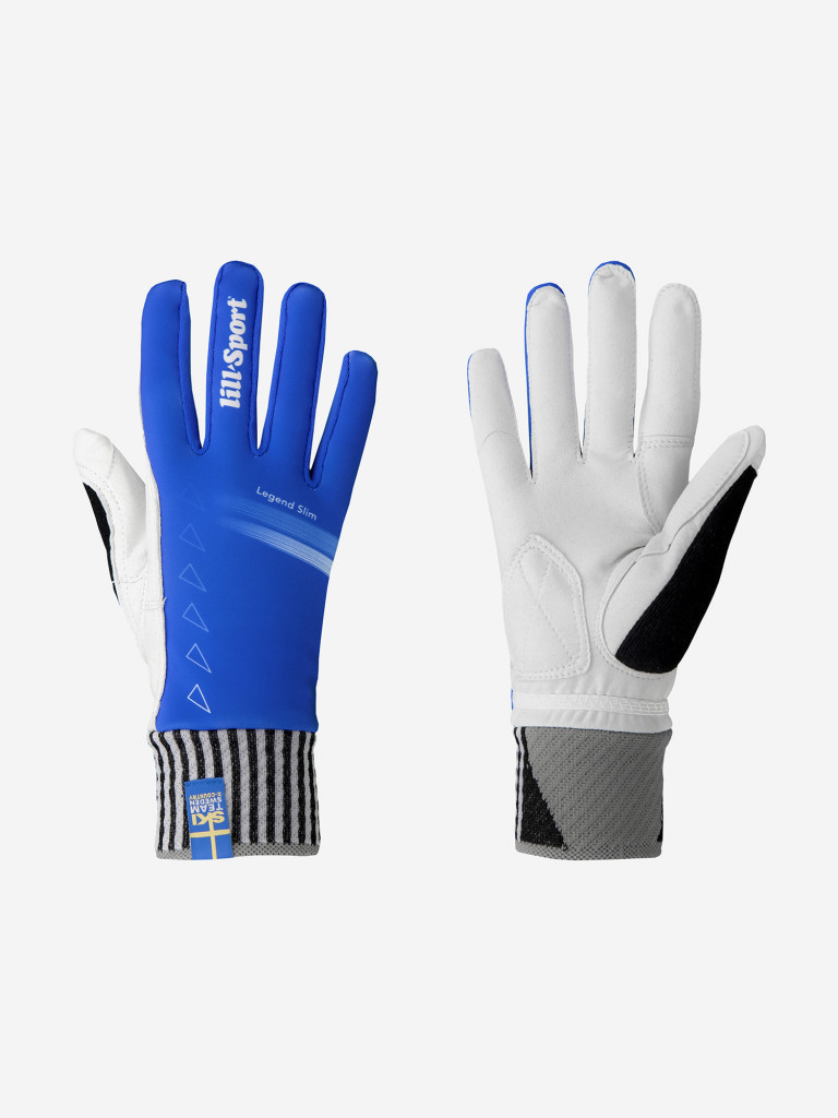 Гоночные лыжные перчатки Lillsport, модель Legend Slim Blue
