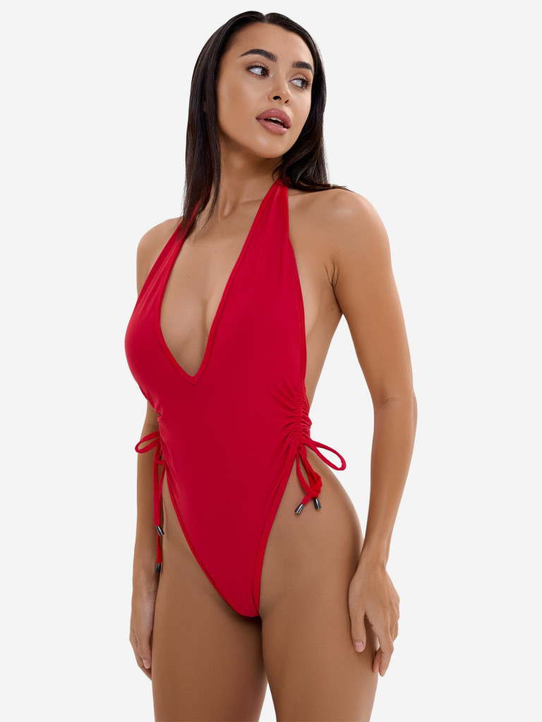 Слитный купальник женский Bona Fide: Sexy back SwimSuit "Red"