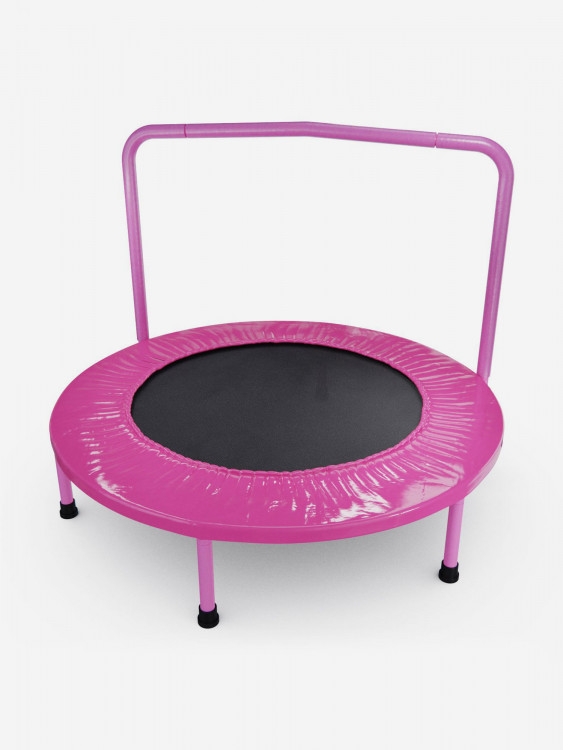 Батут с поручнем DFC JUMPFIT 36'' розовый