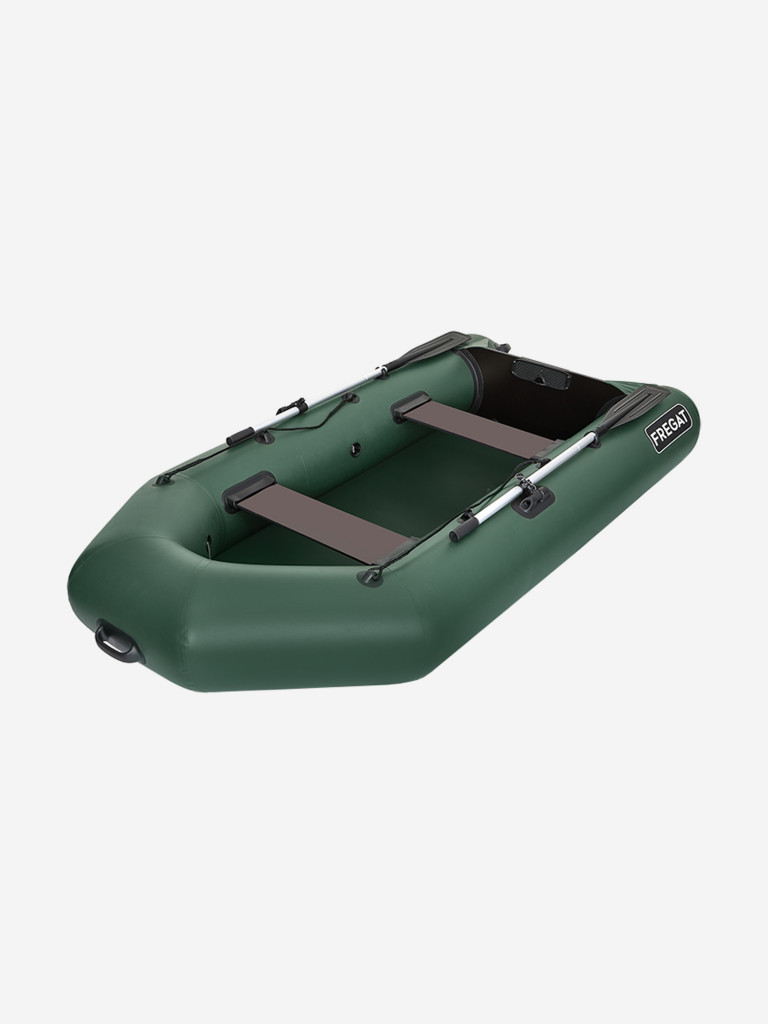 Лодка ПВХ под мотор Фрегат 300 Е Лайт, сварные швы, зеленая