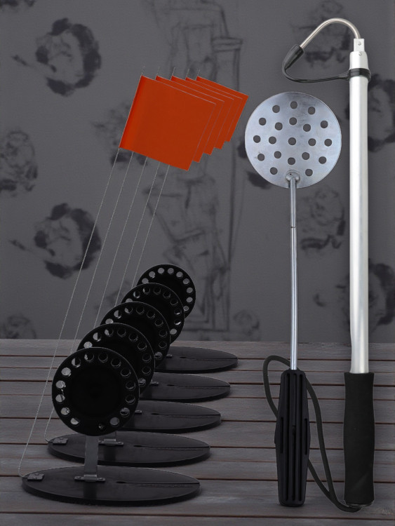 Набор MySled 5 флажков для зимней рыбалки на живца