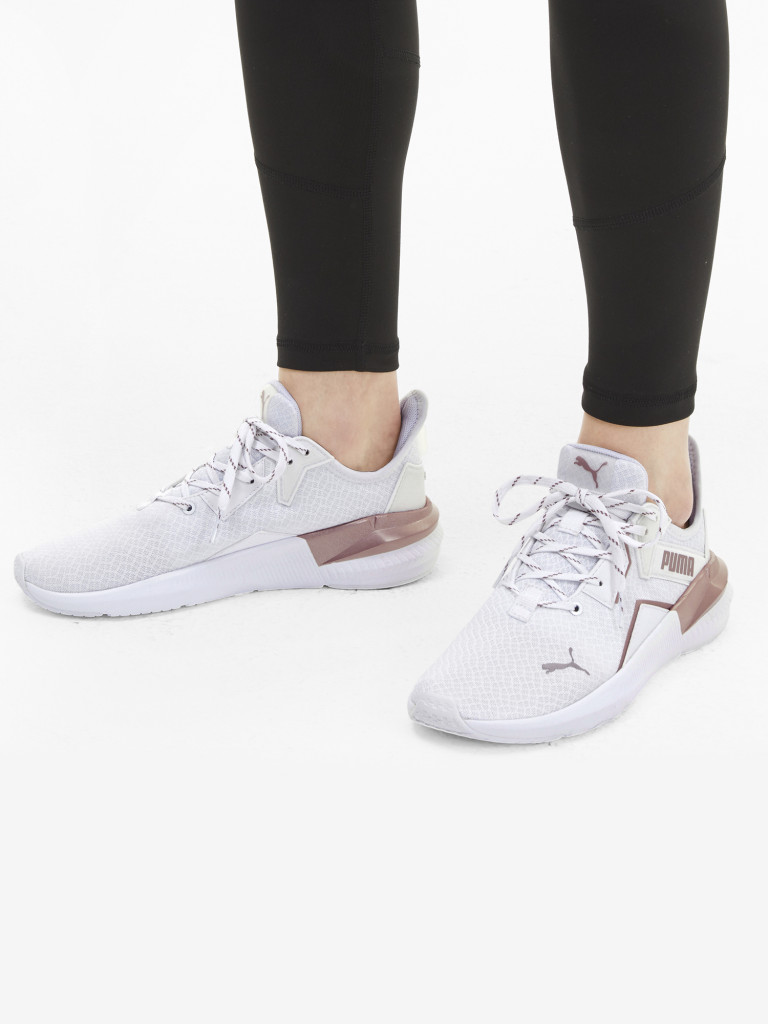 Кроссовки женские PUMA Platinum Metallic арт. 193773 белый/золотой