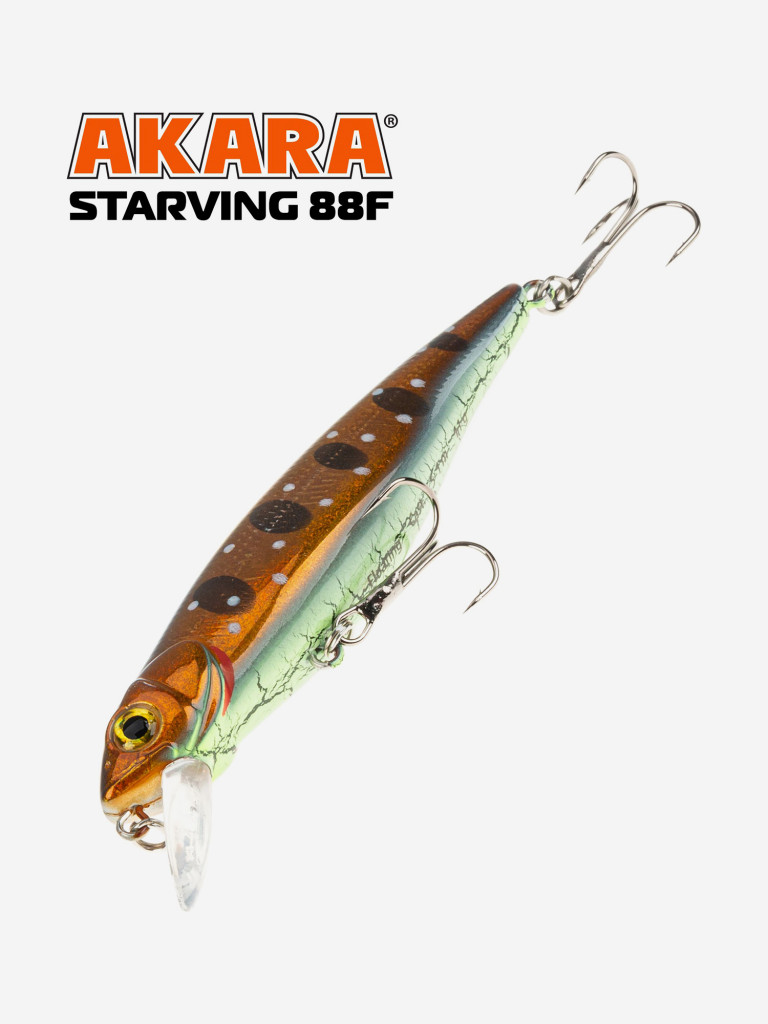 Воблер Akara Starving 88F 11 гр. минноу, плавающий, твичинговый, на щуку A275