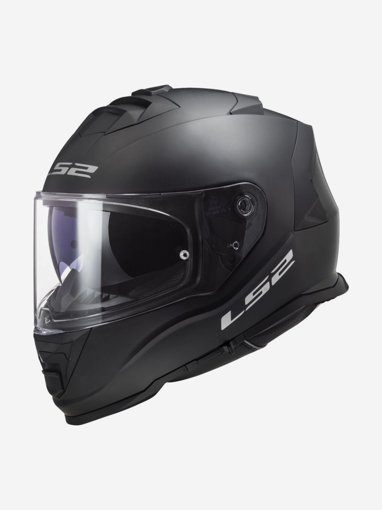 Мотошлем LS2 FF800 STORM II SOLID (черный глянцевый, Black)