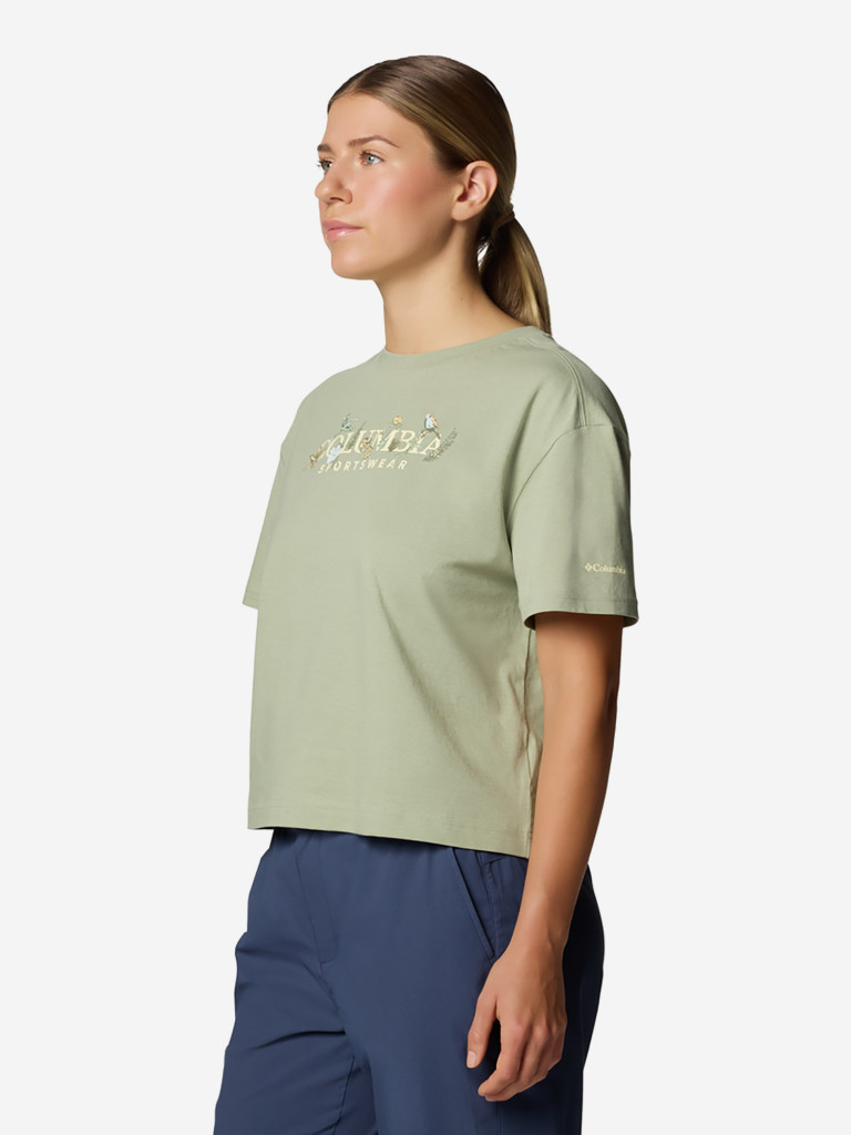 Футболка женская Columbia Rolling Bend Graphic Relaxed Crop Ss