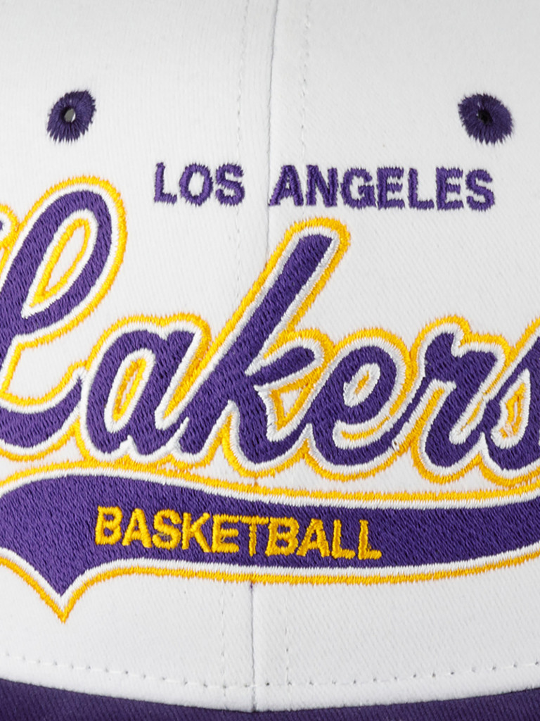 Бейсболка MITCHELL NESS HHSS7289-LALYYPPPWHIT Los Angeles Lakers NBA (фиолетовый)