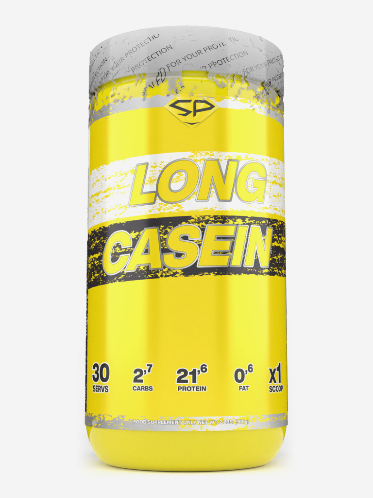 Казеиновый протеин Steelpower Long Casein, 900 г, 72% белка, Сливочная карамель
