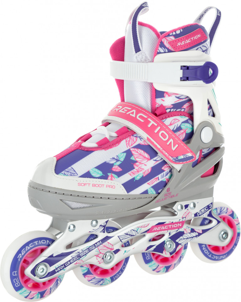 Роликовые коньки детские Reaction Rainbow Girl