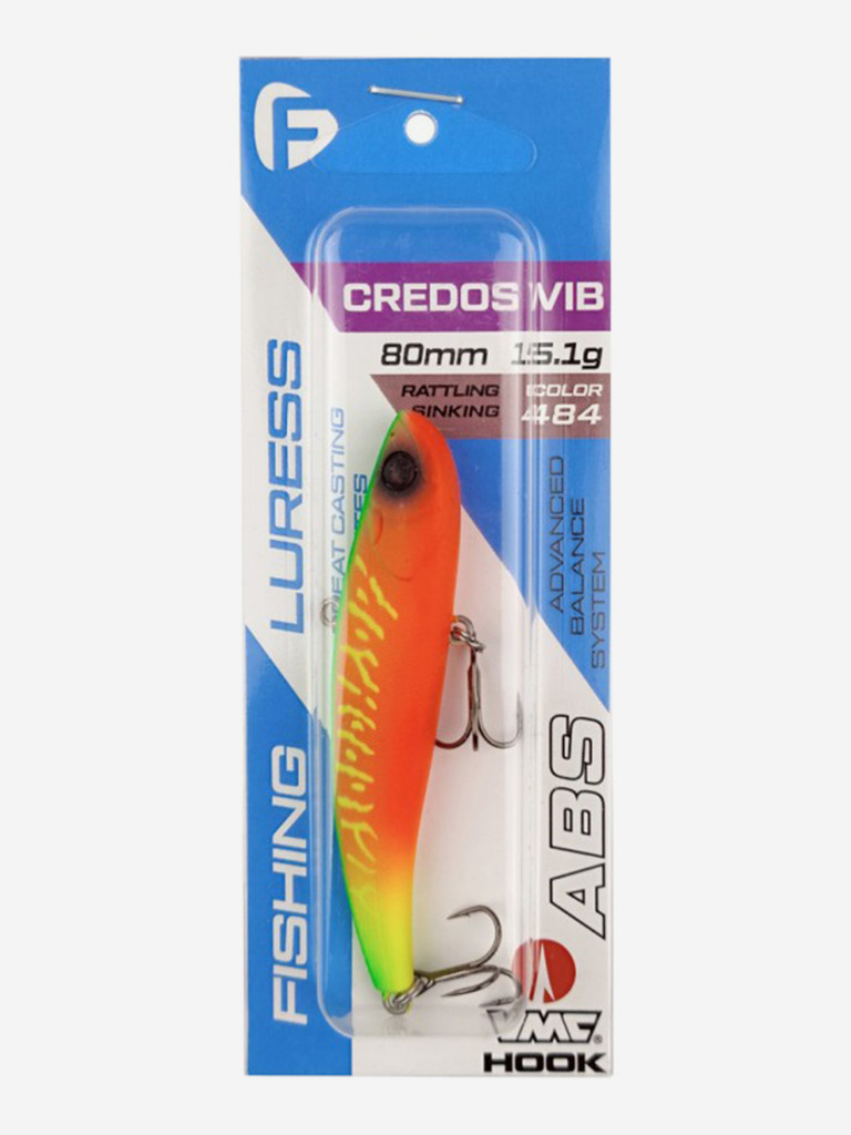 Воблер F-FISHING Credos Vib 80S 80мм 15.1г 484 Тонущий