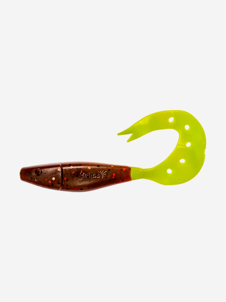 Мягкая приманка Helios Kasandra, 4,29'' / 10,9 см, Rusty Gold & Lime, 100 шт (HS-34-017-N)