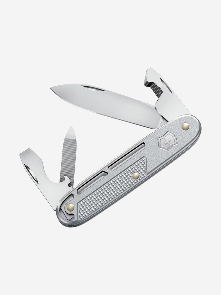 Нож Victorinox Synergy Alox, 163 мм, 9 функций, серебристый