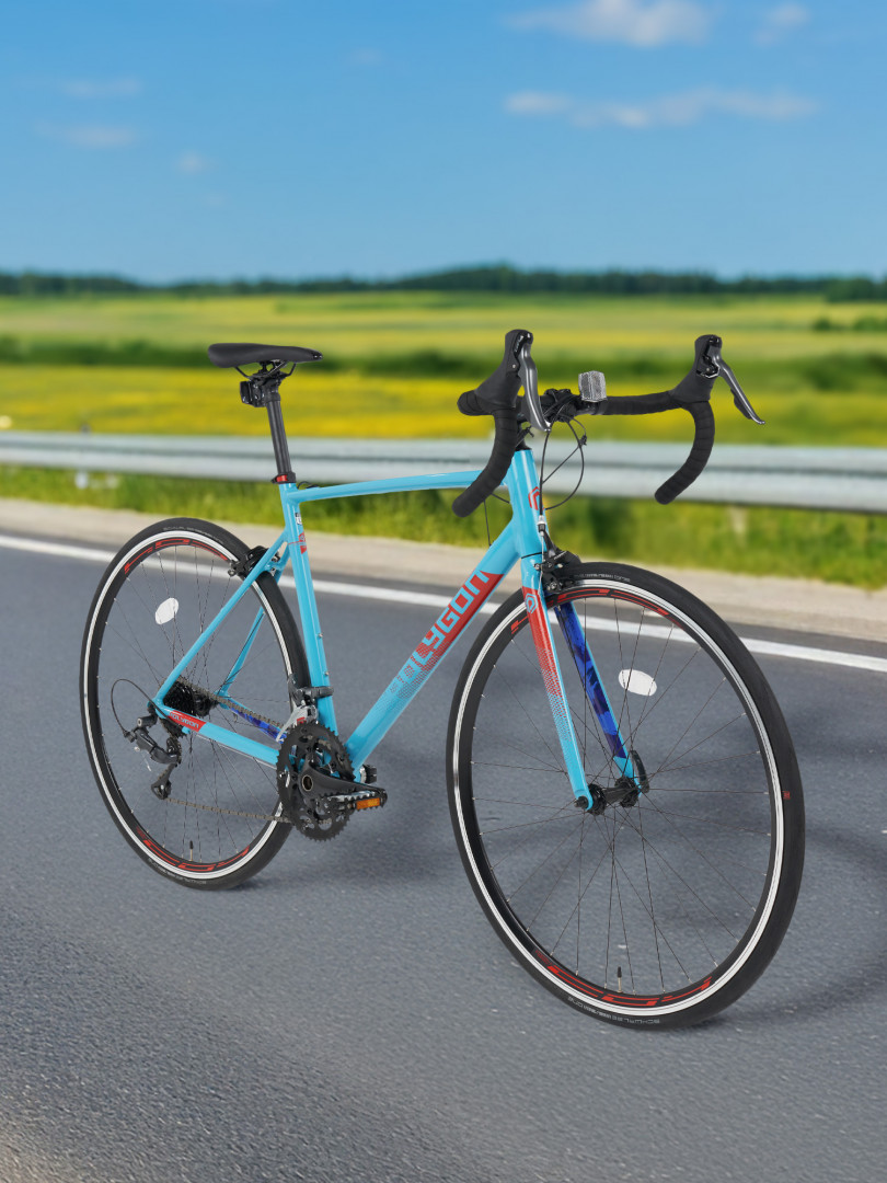 Велосипед шоссейный Polygon Strattos S2 Голубой 72799₽