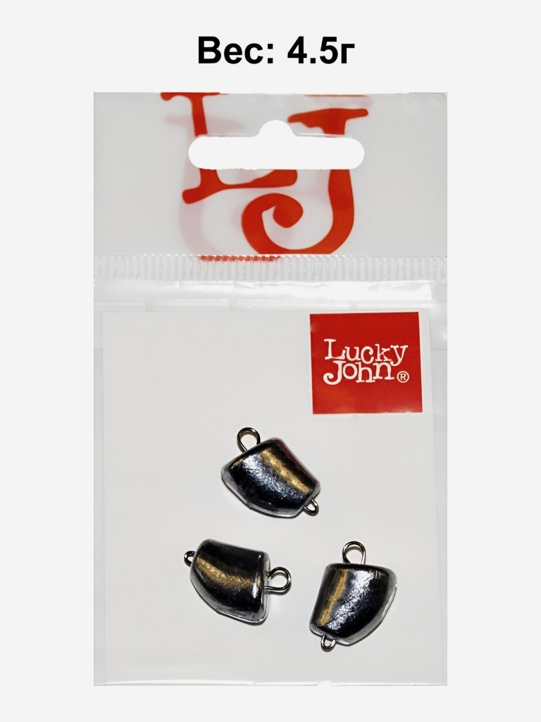 Грузила рыболовные LUCKY JOHN головки разборные CLOVE SMALL 4.5г, набор 3шт
