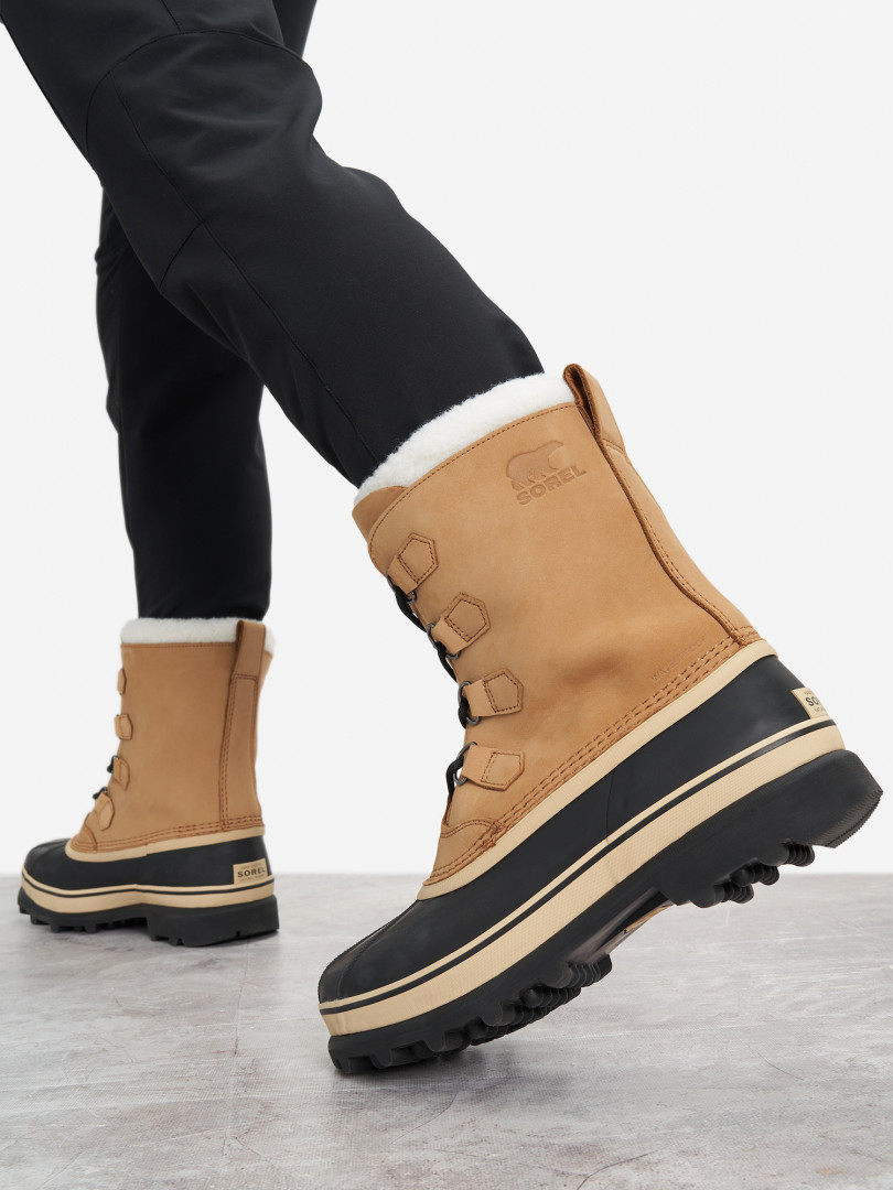 фото Ботинки утепленные мужские sorel caribou™ wp, желтый