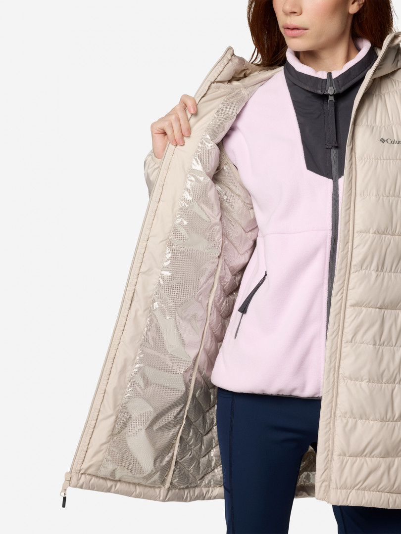 фото Куртка утепленная женская columbia powder lite ii mid jacket, бежевый