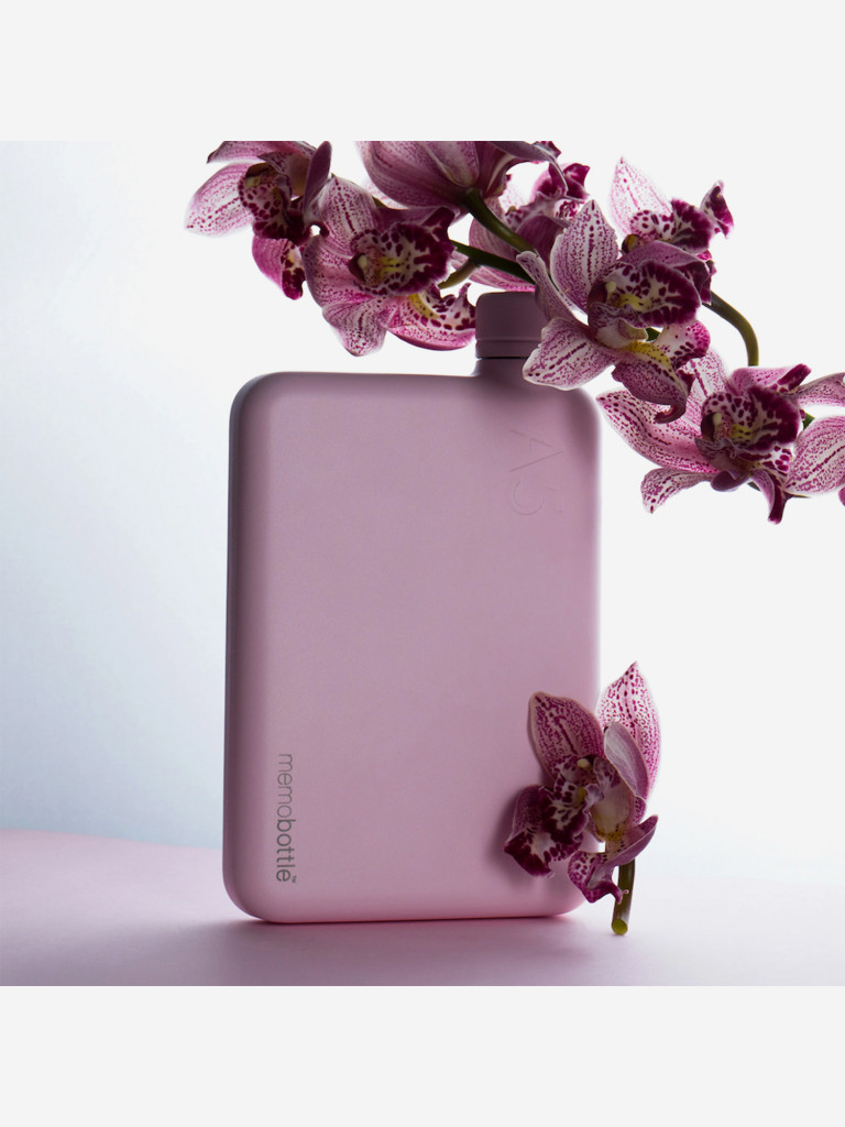 Бутылка из нержавеющей стали Memobottle A5, розовый