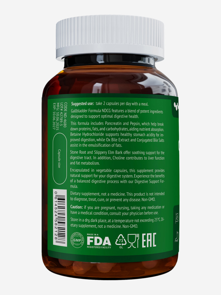 Gallbladder Formula Формула желчного пузыря NDCG, 90 капсул