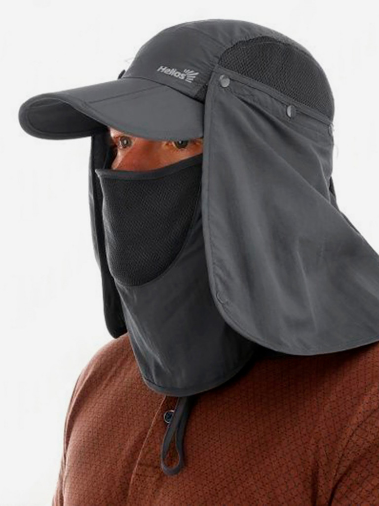 Бейсболка с защитой шеи и лица Helios для рыбалки и охоты