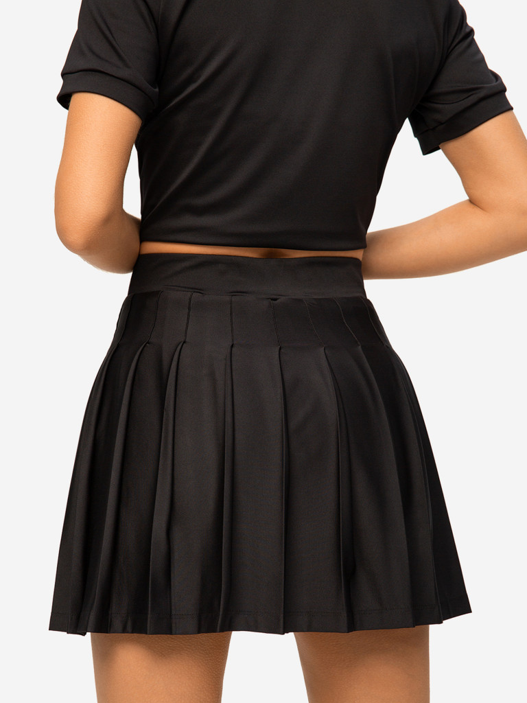 Юбка женская RAQUETA SPORT плиссе High-grade,Total Black