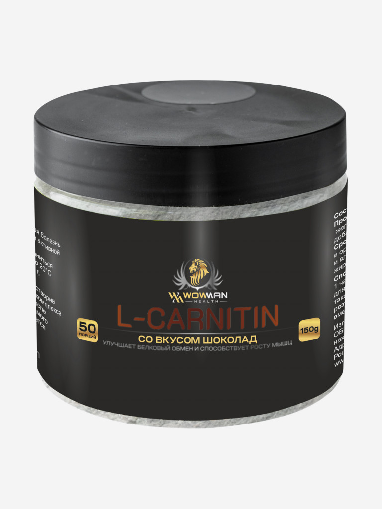 L-Карнитин WowMan WMNN в порошке для похудения, жиросжигатель 150 г, 30 ...