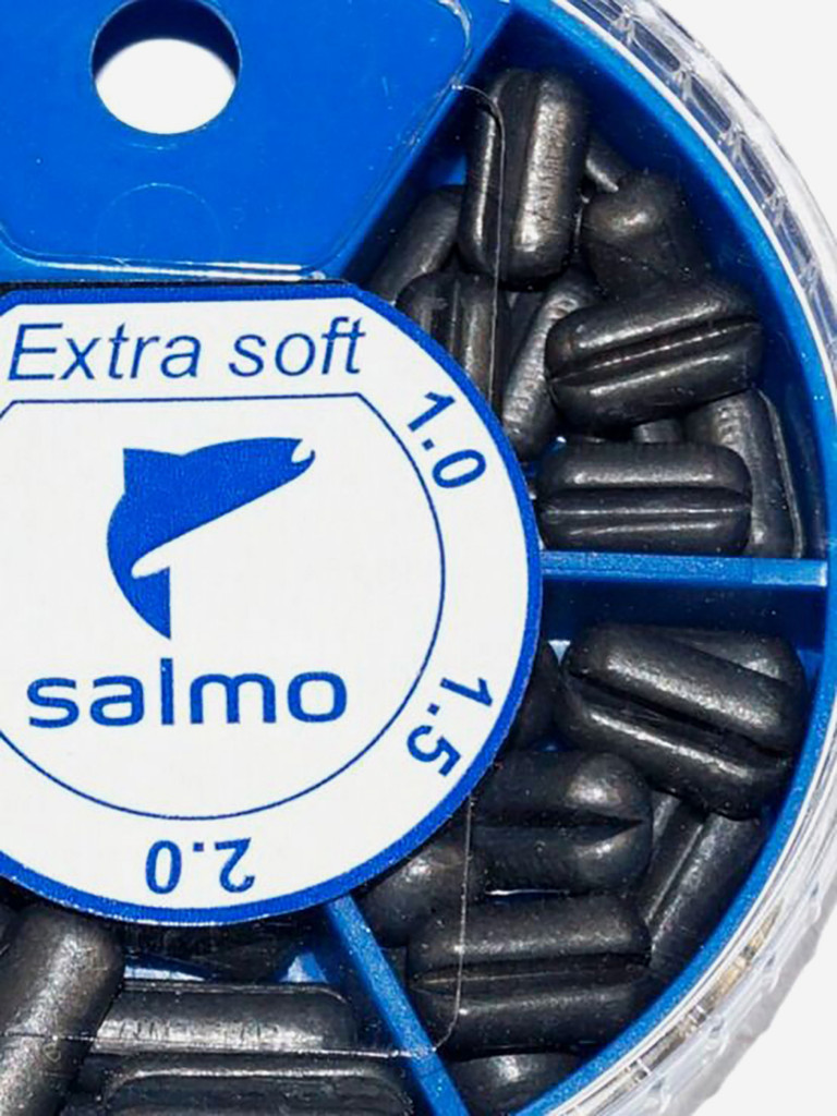 Рыболовные грузила зажимные мягкие Salmo EXTRA SOFT 0.1-3.5г,10 наборов