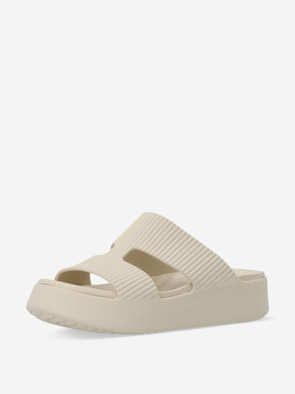 Шлепанцы женские Crocs Getaway Groove Platform HStrap арт. 210701 бежевый цвет — купить за 4639 руб. со скидкой 20 %, отзывы в интернет-магазине Спортмастер