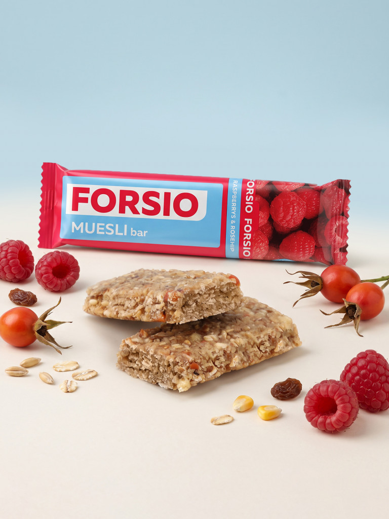Батончик мюсли Forsio "Малина", 30 г