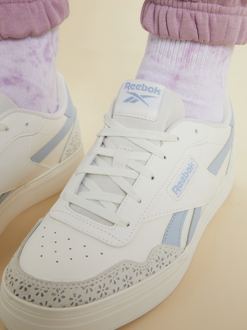 фото Кеды женские reebok court advance bold, бежевый