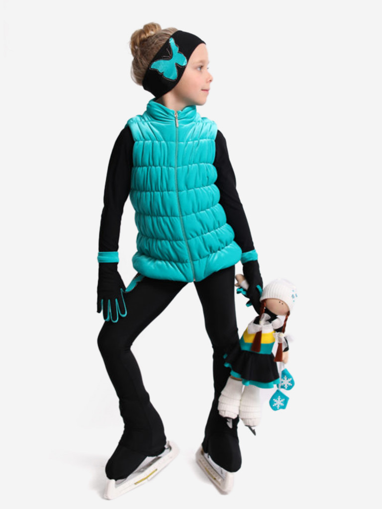 Жилетка для фигурного катания детская бархатная IceDress
