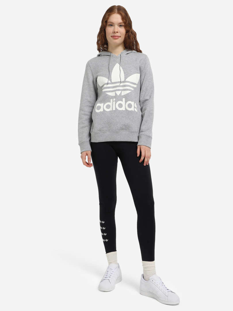 фото Худи женская adidas trefoil, серый