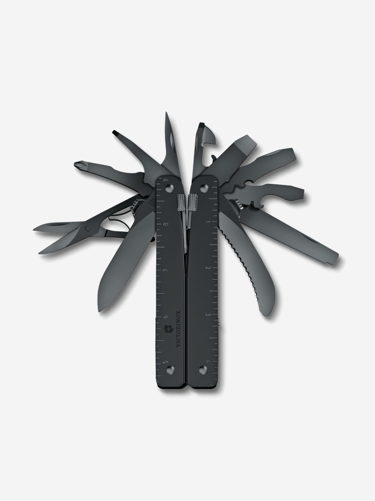 Мультитул VICTORINOX SwissTool MXBS, 115 мм, 26 функций, чёрный, в нейлоновом чехле