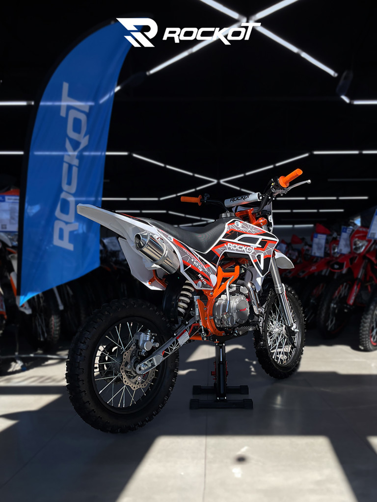 Питбайк ROCKOT RENTAL 125 Axis 2.0 (полуавтомат, без сцепления, эл. стартер, 17/14)