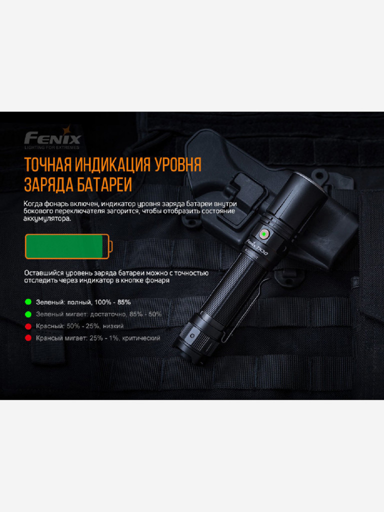 Фонарь Fenix ручной TK30L, 500 Лм