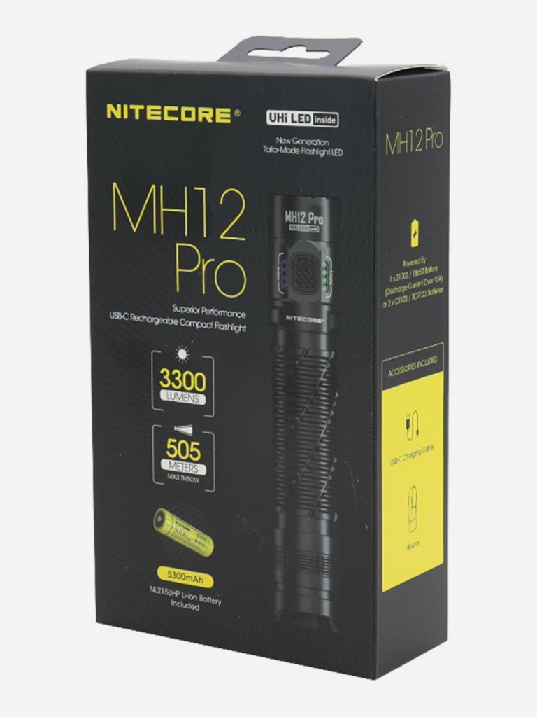 Фонарь ручной Nitecore MH12 PRO, 3300 лм