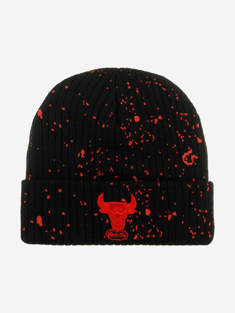 Шапка с отворотом MITCHELL NESS HCFK5815-CBUYYPPPBLCK Chicago Bulls NBA (черный)