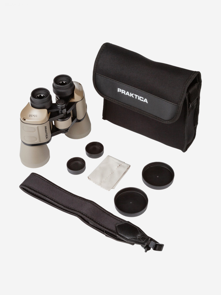 Бинокль Praktica Falcon 10x50, песочный