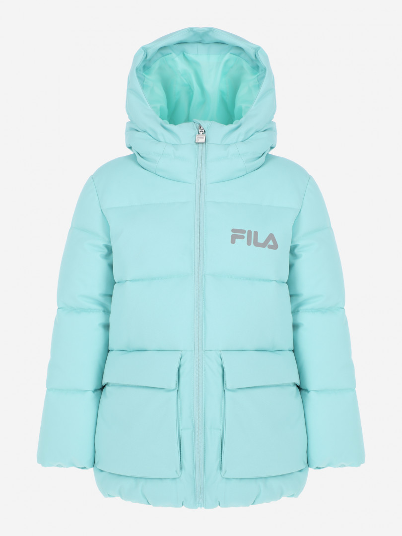 фото Куртка утепленная для девочек fila, голубой