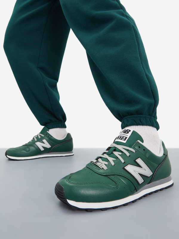 Кроссовки мужские New Balance 373 зеленый/белый цвет — купить за 10499 руб. со скидкой 30 %, отзывы в интернет-магазине Спортмастер