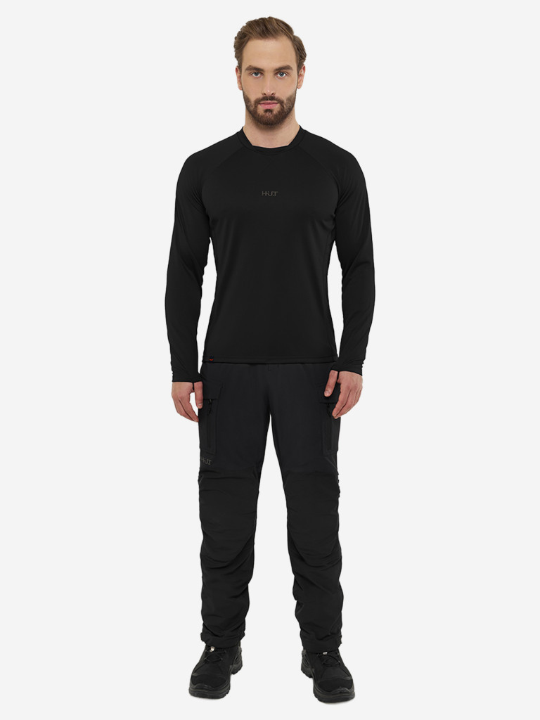 Лонгслив мужской HUT VORGA для охоты, черный