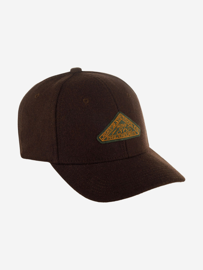 Бейсболка STETSON 7720104 BASEBALL CAP VINTAGE LOGO PATCH WOOL (коричневый)